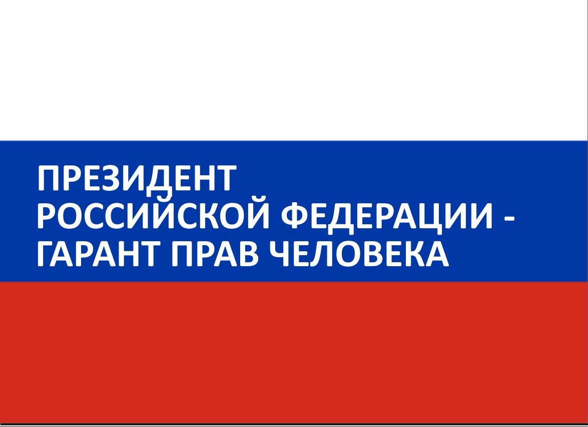 «Президент Российской Федерации – гарант прав и свобод человека и гражданина»